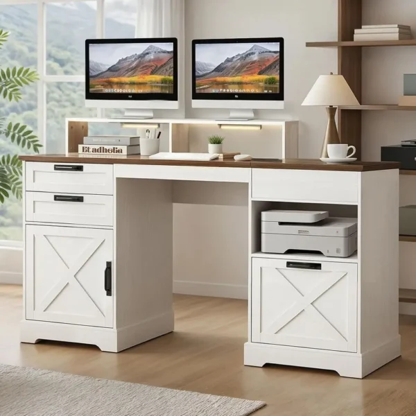 Farmhouse Style Executive Desk