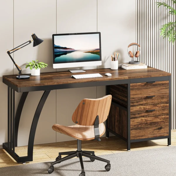 Computer Desk with 3 Drawers,